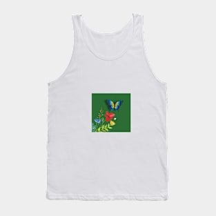 Spring Flowers, Honeybee & Butterfly Tank Top